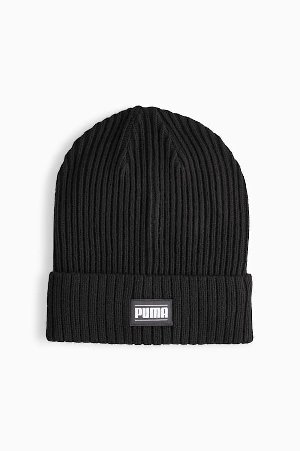 Classic Cuff Ribbed Beanie, Puma Black, extralarge