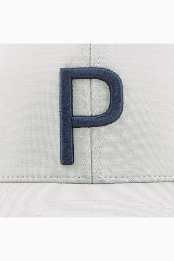 P Golf Cap, Ash Gray-Navy Blazer, extralarge
