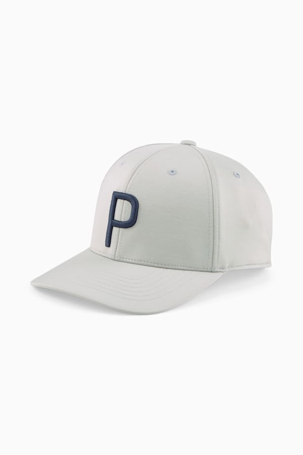 P Golf Cap, Ash Gray-Navy Blazer, extralarge