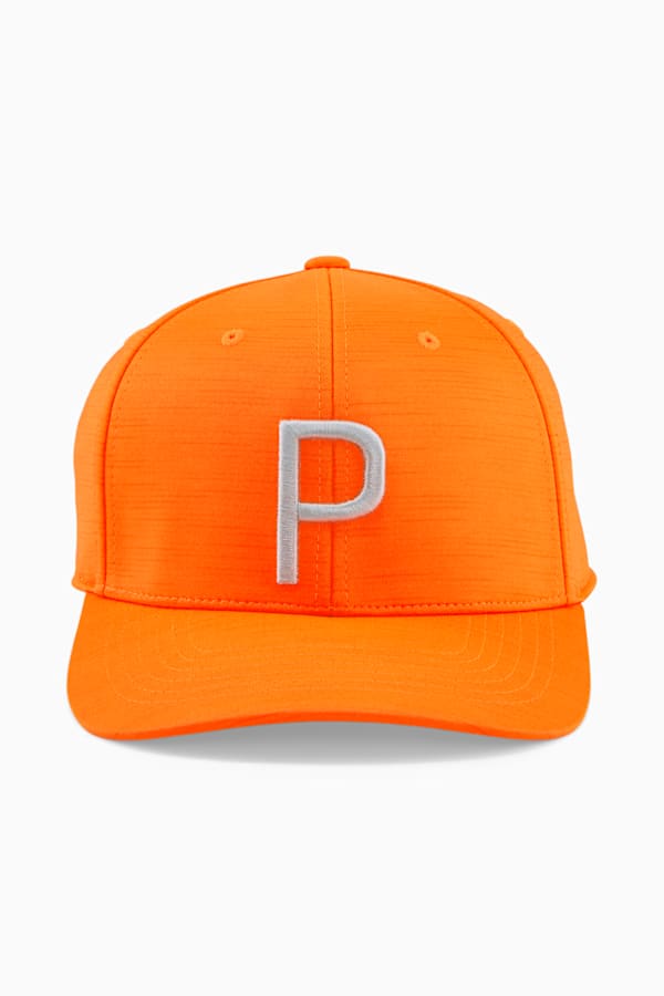 P Golf Cap, Rickie Orange-Cool Mid Gray, extralarge