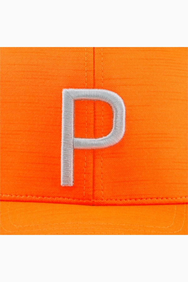 P Golf Cap, Rickie Orange-Cool Mid Gray, extralarge