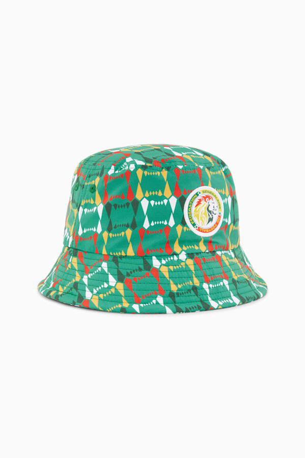 Senegal Football Bucket Hat, Pepper Green, extralarge