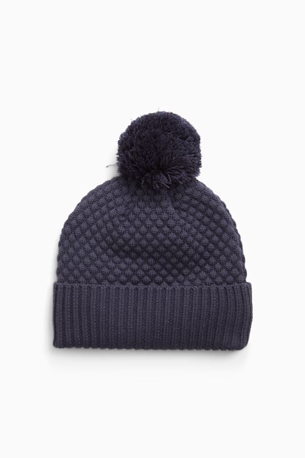 WRMLBL Women's Golf Pom Beanie, Navy Blazer, extralarge