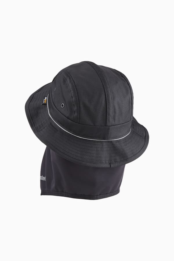 PUMA x PLEASURES Bucket Hat, PUMA Black, extralarge