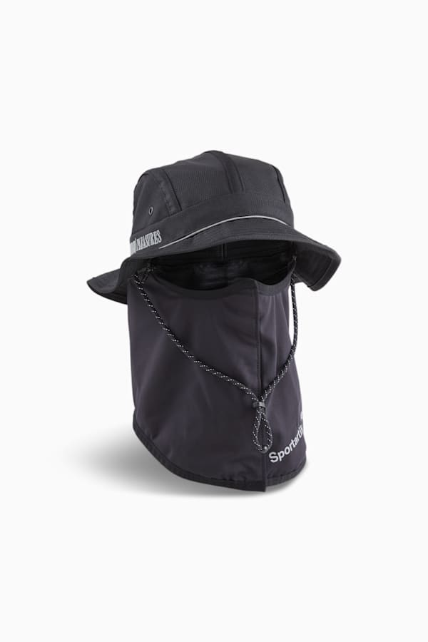 PUMA x PLEASURES Bucket Hat, PUMA Black, extralarge