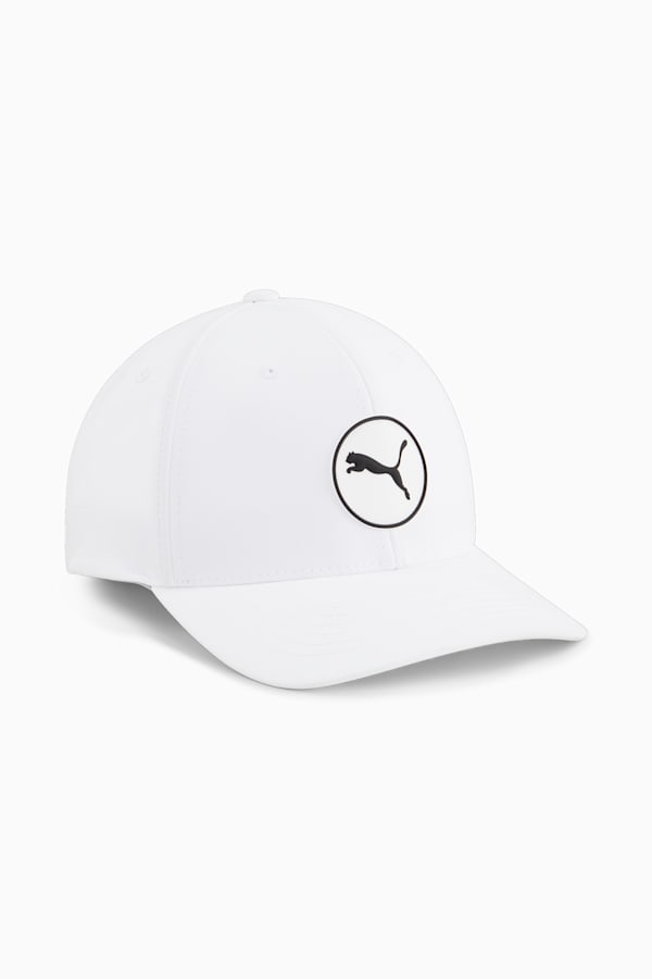 Circle Cat Tech Golf Cap, White Glow, extralarge