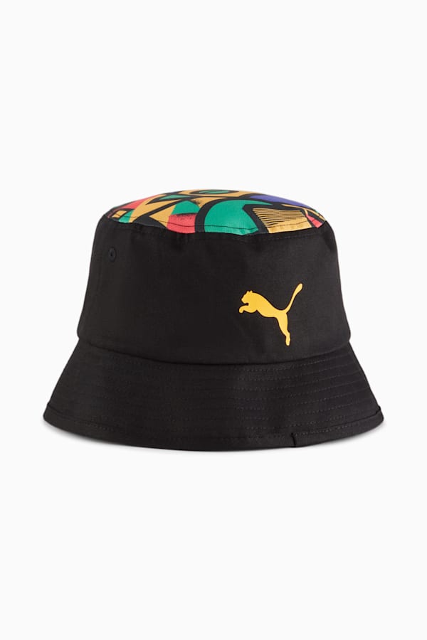 PUMA x NEYMAR JR Bucket Hat, Sunset Glow-Sun Stream-PUMA Green-PUMA Black, extralarge