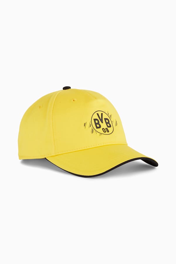 Borussia Dortmund ftblESSENTIALS Cap, Faster Yellow-PUMA Black, extralarge-GBR