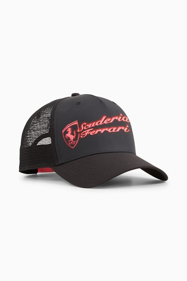 Scuderia Ferrari Race Neon Energy Trucker Cap, PUMA Black-AOP, extralarge-GBR