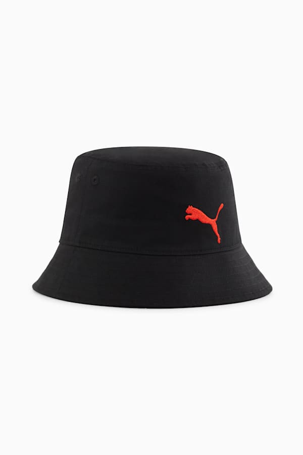 AC Milan ftblESSENTIALS Bucket Hat, PUMA Black-For All Time Red, extralarge-GBR