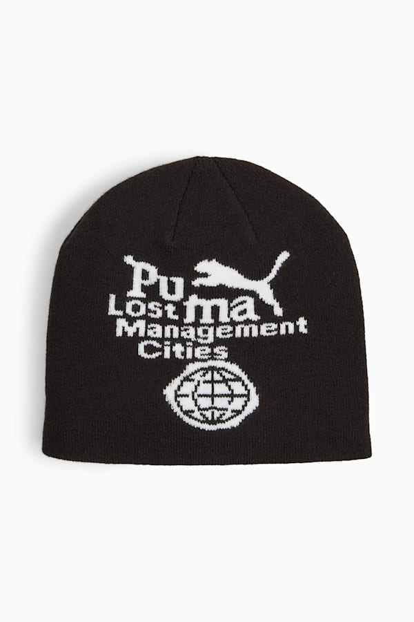 PUMA x LMC Cuffless Beanie, PUMA Black, extralarge