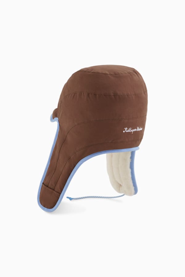 PUMA x KIDSUPER Trapper Cap, Espresso Brown-Alpine Snow, extralarge