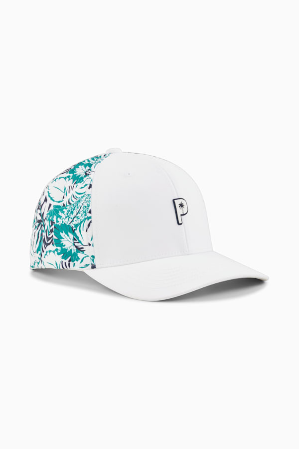 PUMA X PALM TREE CREW Palm Tech Cap Men, White Glow-Sparkling Green, extralarge