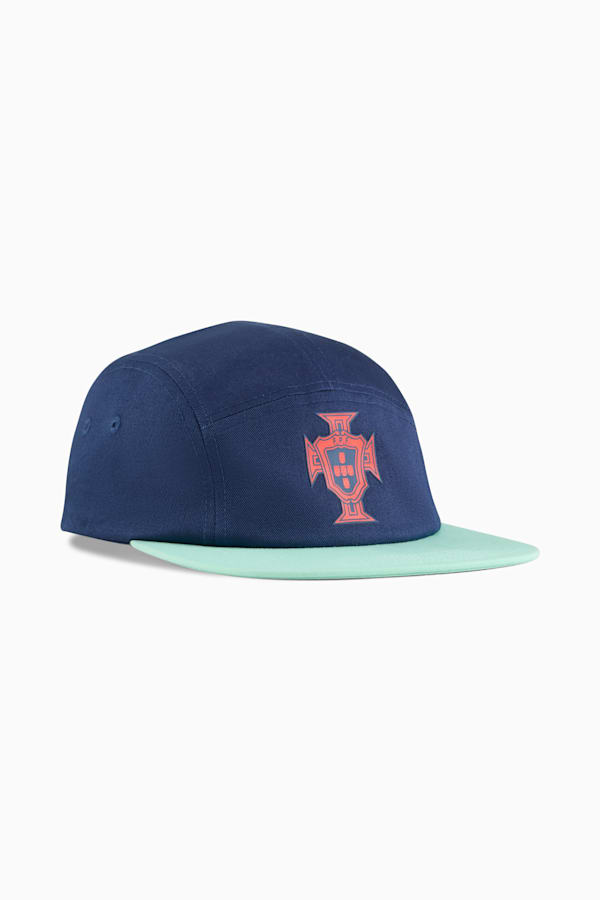 Portugal 5-Panel Football Cap, Persian Blue-Light Blue, extralarge-GBR