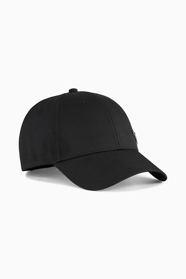 Essentials Metal PUMA Cat Baseball Cap, Puma Black, extralarge