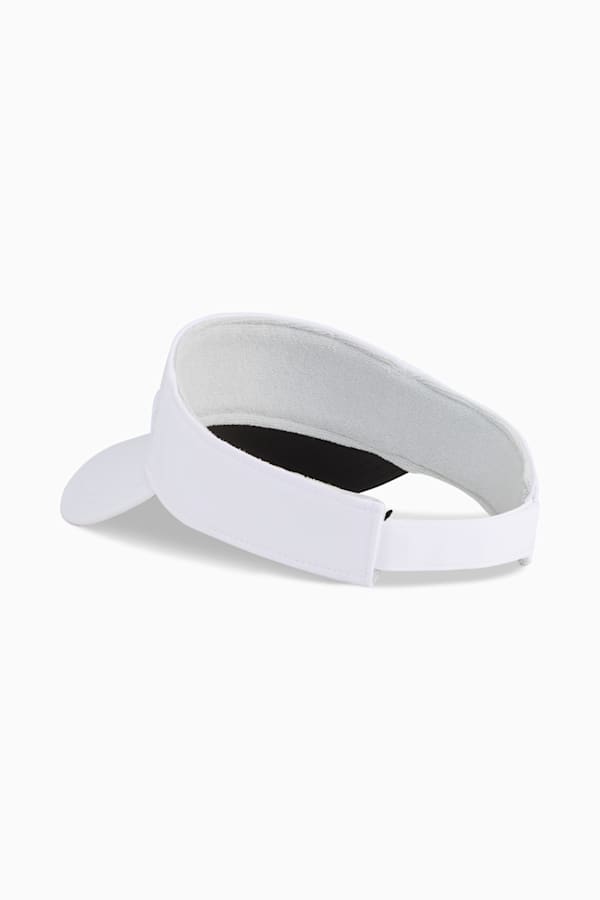 Sport Golf Visor Women, White Glow-PUMA Black, extralarge