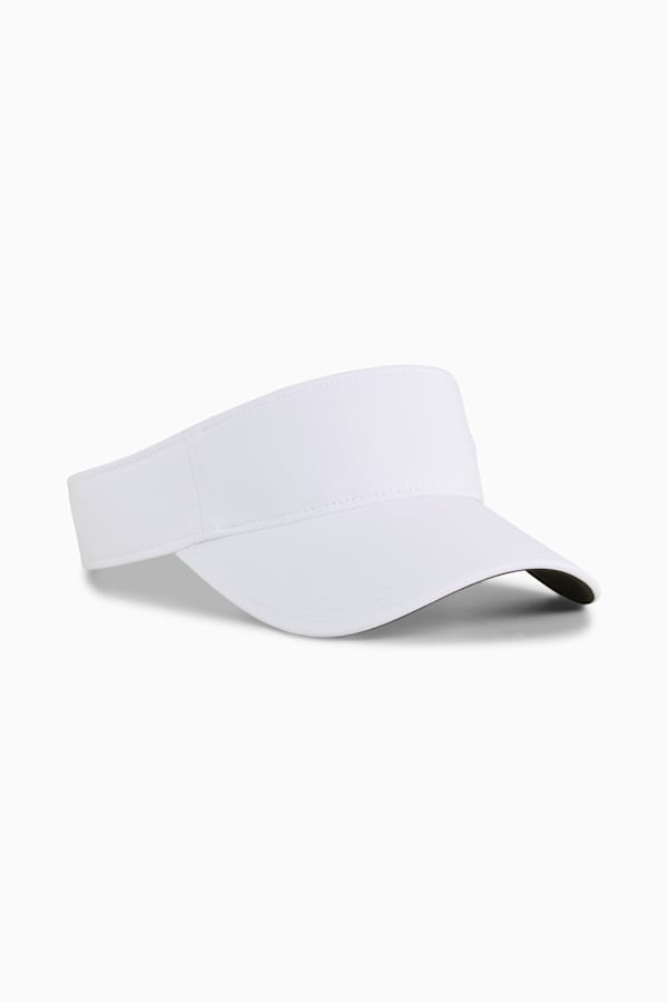 Sport Golf Visor Women, White Glow-PUMA Black, extralarge