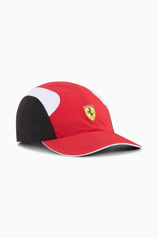 Ferrari Race RCT 4 Panel Cap, Rosso Corsa-PUMA Black, extralarge