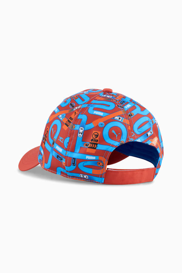 PUMA x HOT WHEELS™ Baseball Cap Youth, Red Fire-AOP, extralarge-GBR