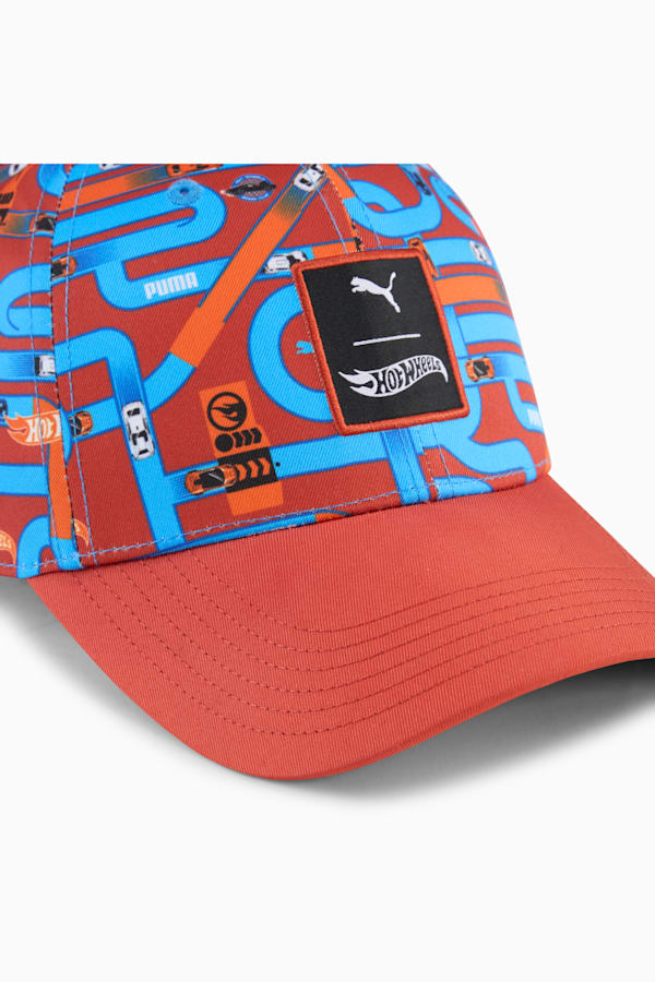 PUMA x HOT WHEELS™ Baseball Cap Youth, Red Fire-AOP, extralarge-GBR