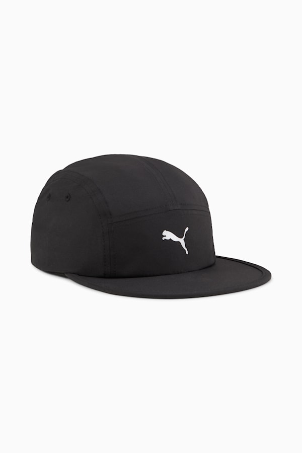 Essentials Running 5 Panel Cap, PUMA Black, extralarge