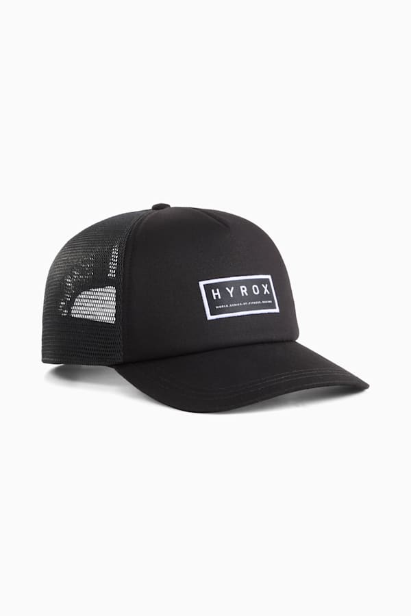 PUMA x HYROX Trucker Cap, PUMA Black, extralarge