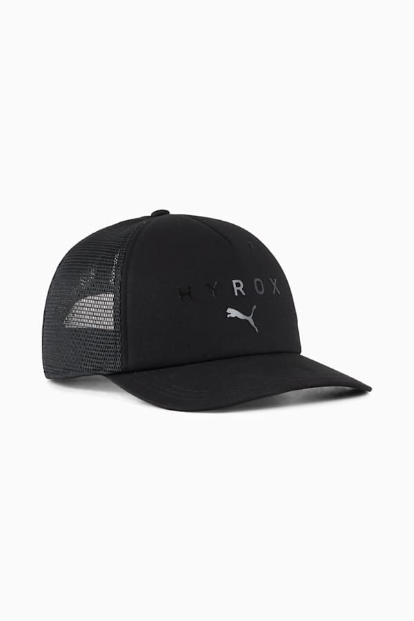 PUMA x HYROX Trucker Cap, PUMA Black, extralarge