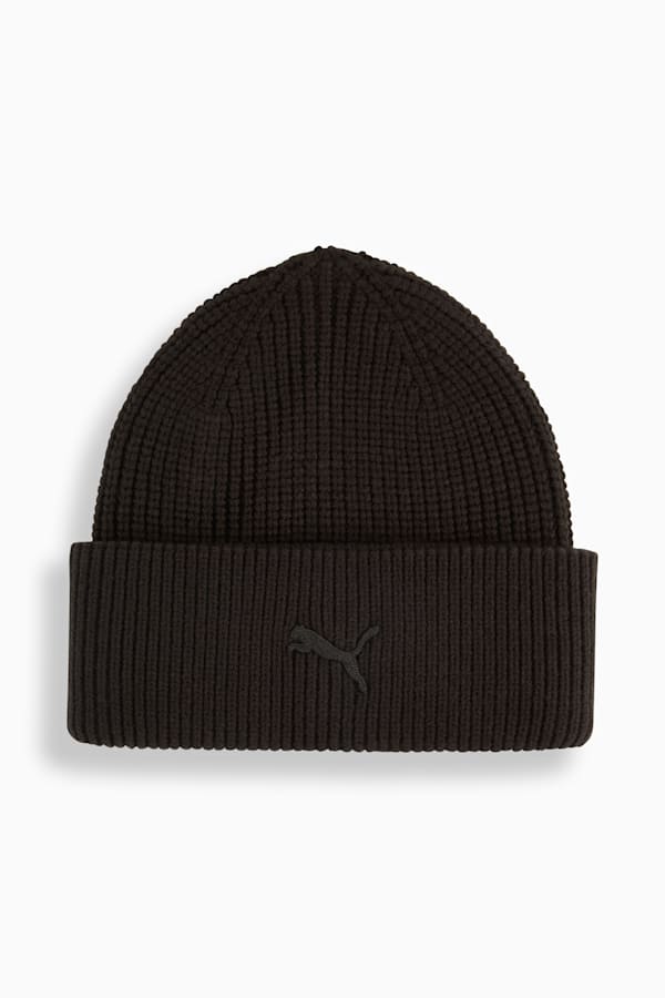 Wardrobe Essentials Chunky Mid Crown Beanie, PUMA Black, extralarge-GBR