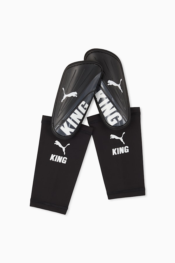 KING Sleeve Shin Guards, PUMA Black-PUMA White, extralarge