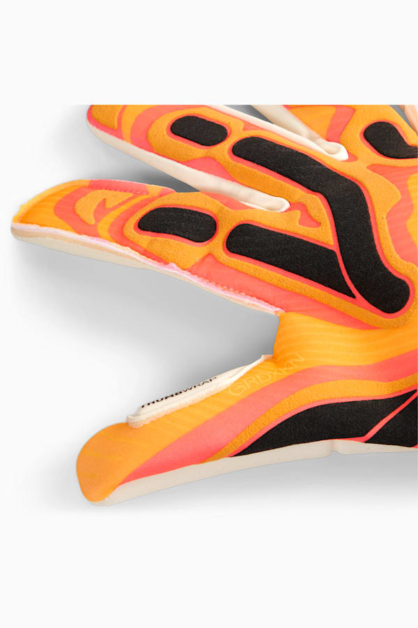 ULTRA Ultimate Hybrid Goalkeeper Gloves, Sunset Glow-Sun Stream-PUMA Black, extralarge