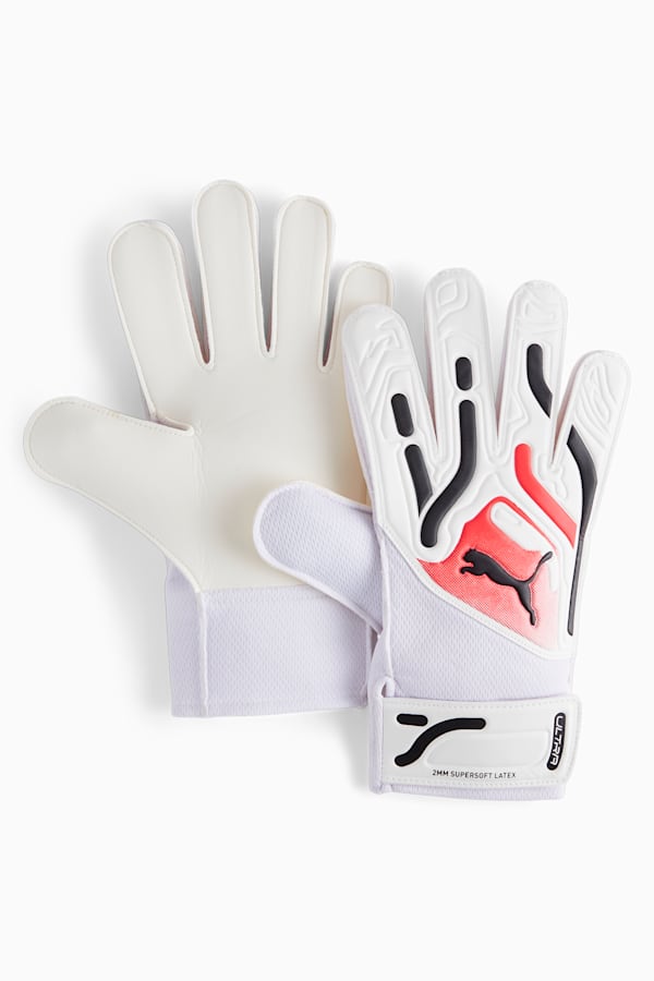 PUMA ULTRA Play RC Goalkeeper Gloves, PUMA White-Ultra Blue-Fire Orchid, extralarge