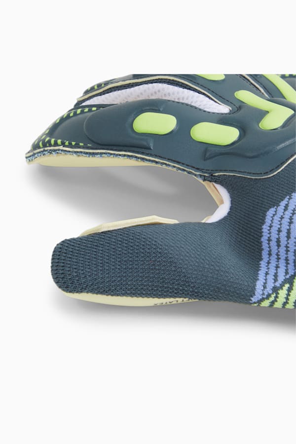 FUTURE Pro Hybrid Goalkeeper Gloves, Gray Skies-Fizzy Apple, extralarge