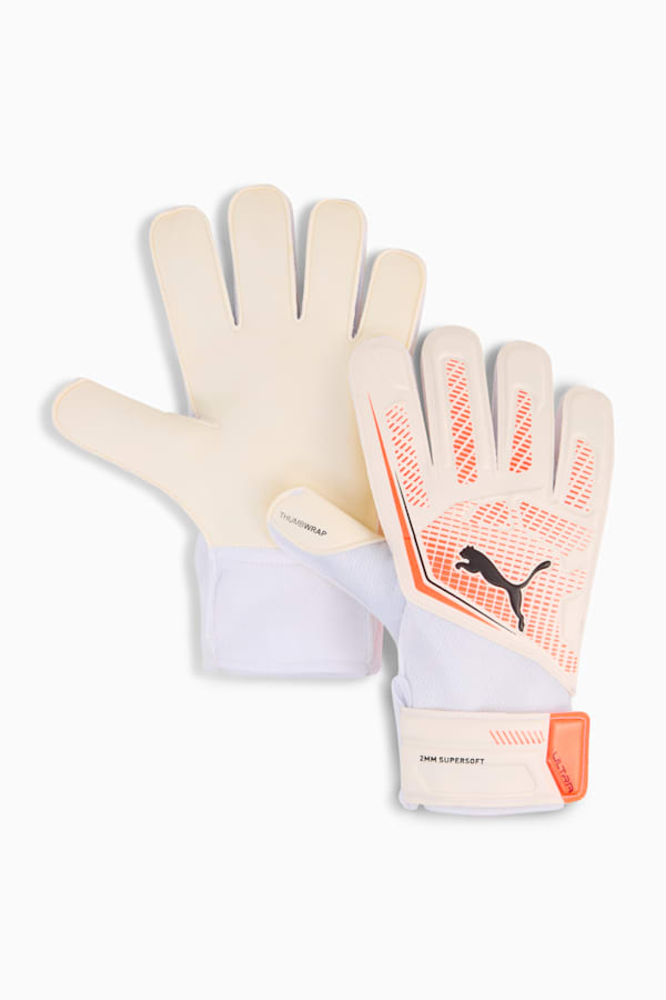 ULTRA PLAY RC Goalkeeper Gloves, PUMA White-Glowing Red-PUMA Black, extralarge-GBR