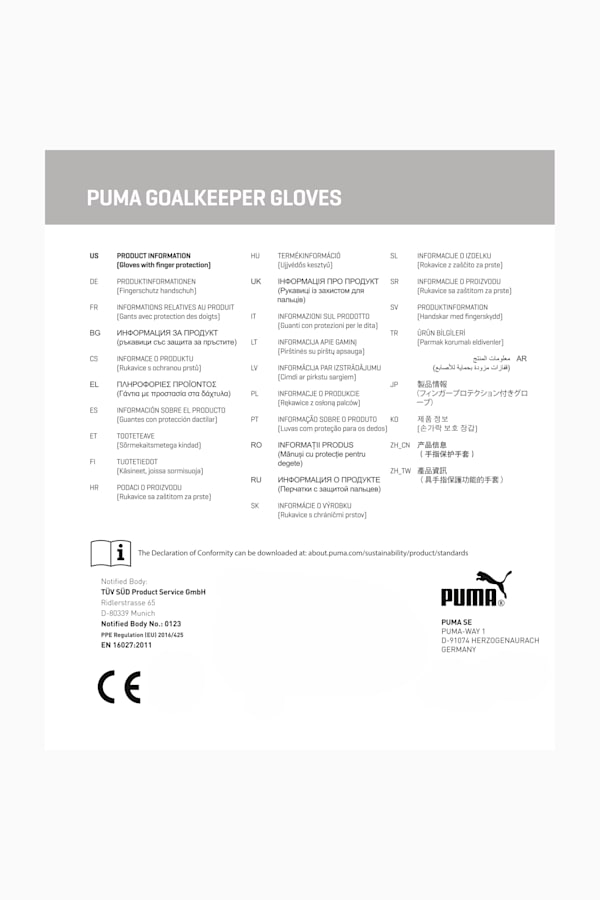 ULTRA MATCH PROTECT RC Goalkeeper Gloves Youth, PUMA White-Glowing Red-PUMA Black, extralarge