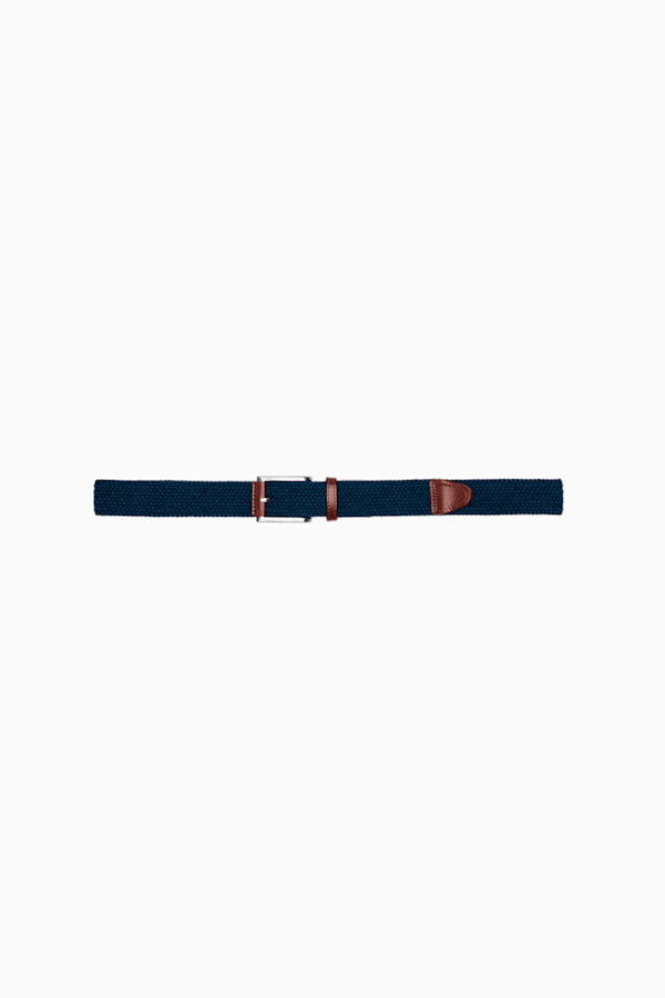 Braided Weave Men's Golf Belt, Deep Navy, extralarge