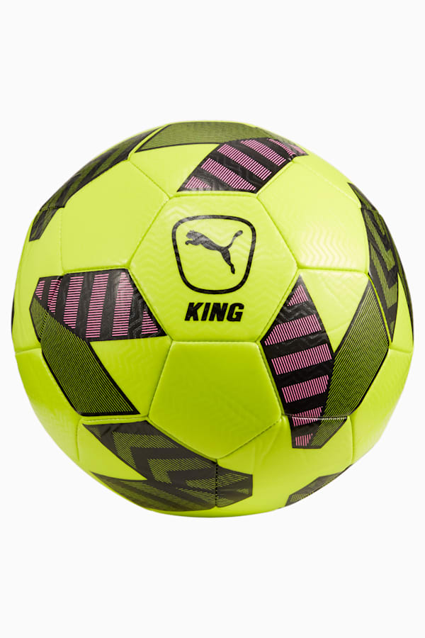 King Football, Electric Lime-PUMA Black-Poison Pink, extralarge