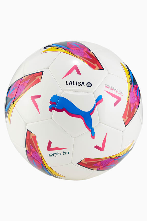 Orbita LaLiga 1 Replica Training Football, PUMA White-multi colour, extralarge