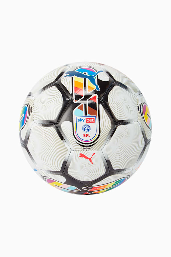 PUMA Orbita 6 EFL MS Football, PUMA White-multi colour rainbow, extralarge-GBR