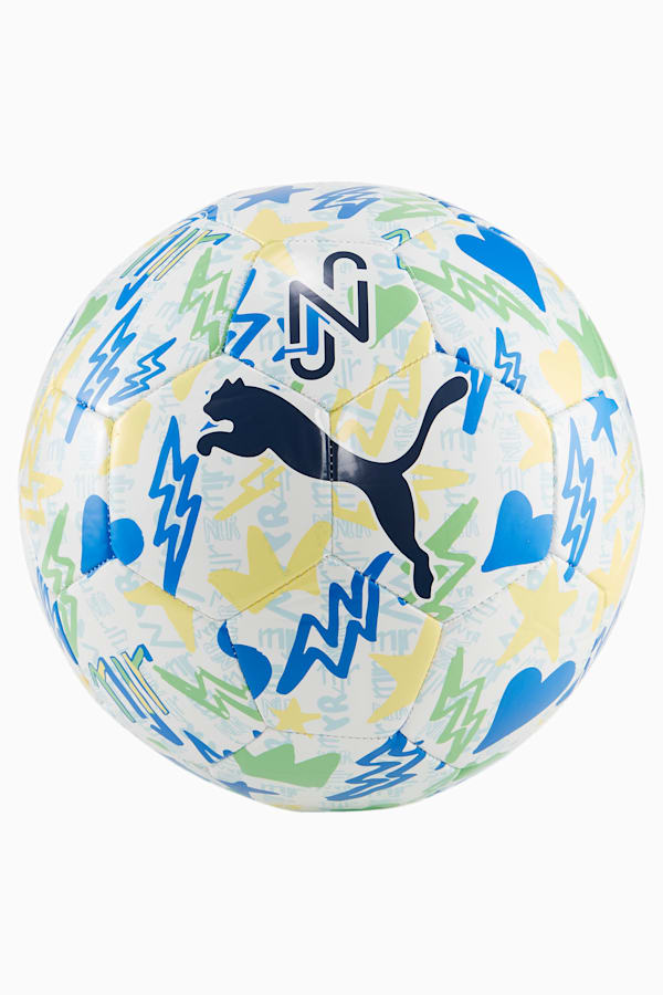 NEYMAR JR Graphic Football, PUMA White-multicolor, extralarge