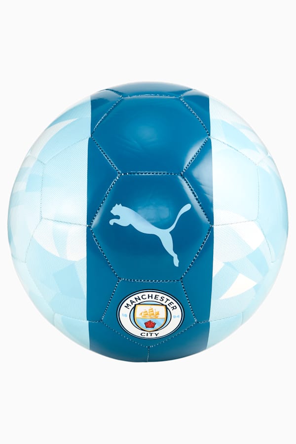 Manchester City FtblCore Football, Silver Sky-Lake Blue, extralarge