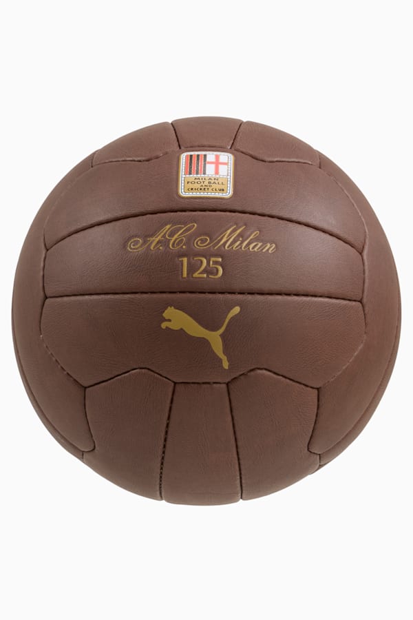 AC Milan 125th Fan Football, Brown Mushroom-PUMA Gold, extralarge
