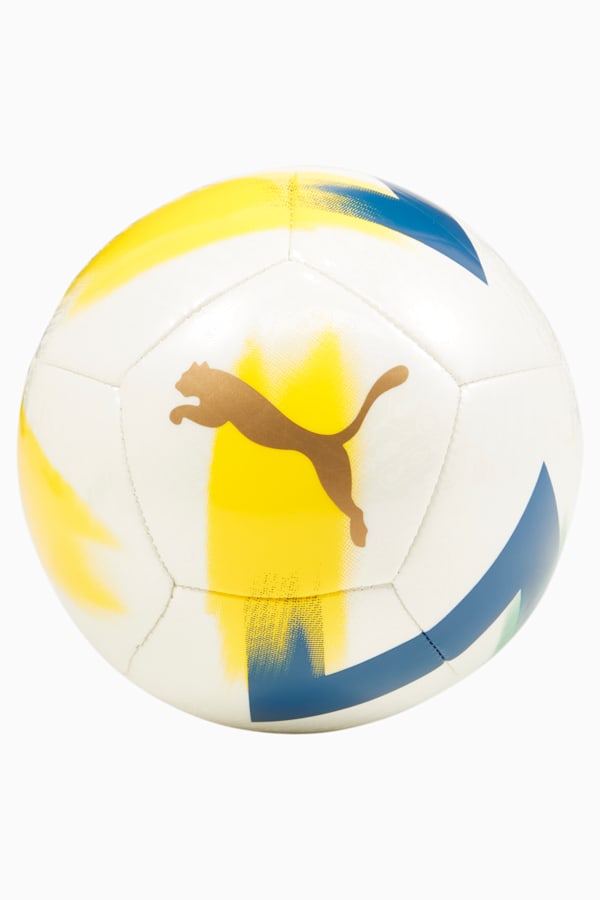 Neymar JR BNA Graphic Mini Ball, PUMA White-Gold-Pelé Yellow, extralarge