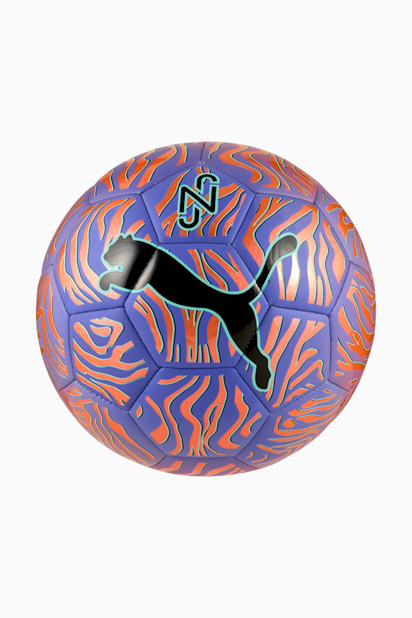 Neymar Jr Graphic Football, Orange Poppy-PUMA Black, extralarge