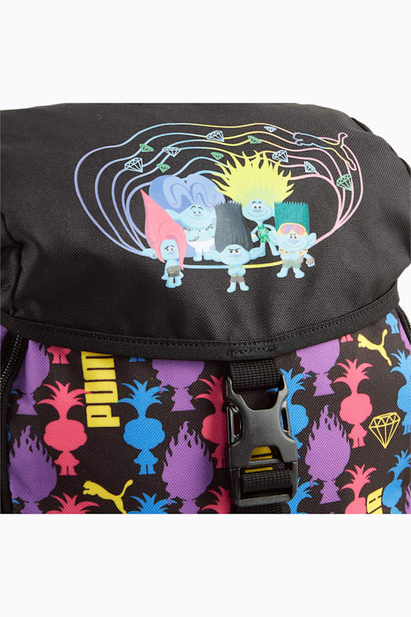 PUMA x Trolls Youth Backpack, PUMA Black-AOP, extralarge