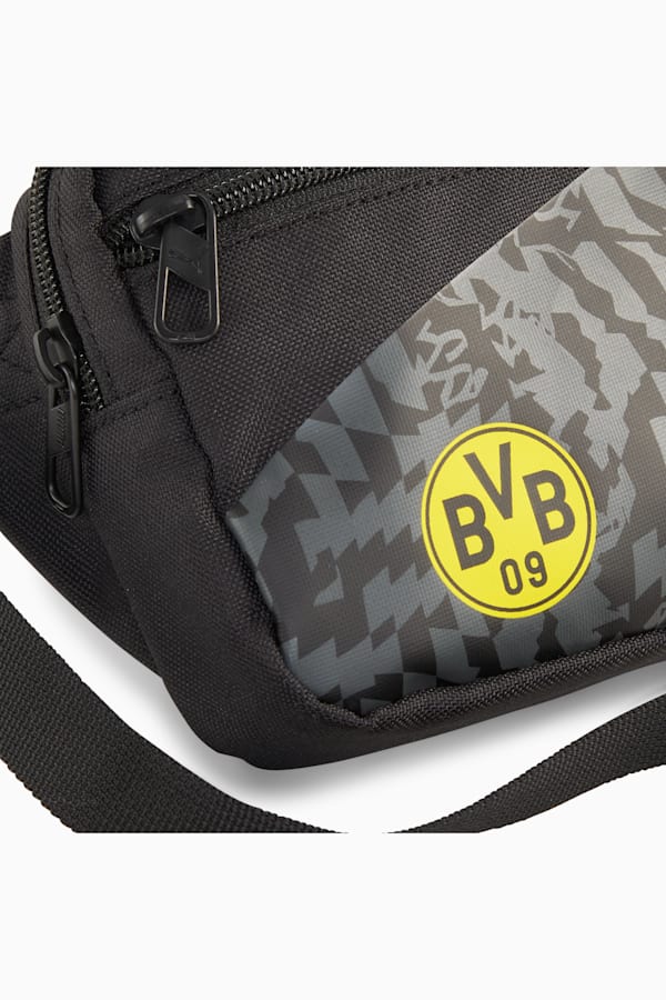 Borussia Dortmund ftblCULTURE+ Waist Bag, PUMA Black-Faster Yellow, extralarge-GBR