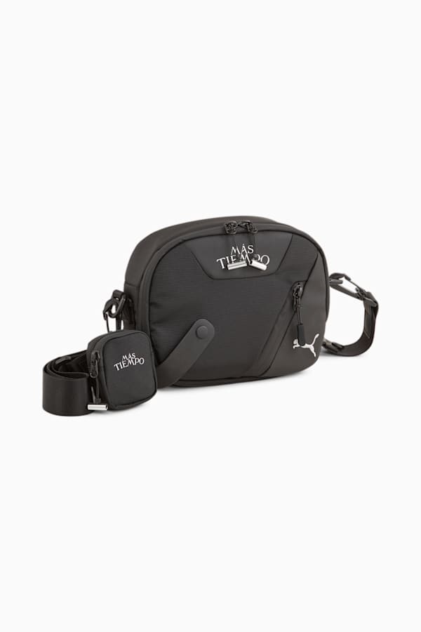 PUMA x MÁS TIEMPO Cross Body Bag, PUMA Black, extralarge