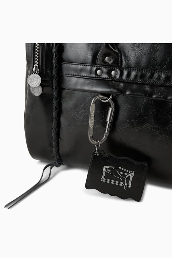 PUMA x ARIES 23.5L Duffle Bag, PUMA Black, extralarge