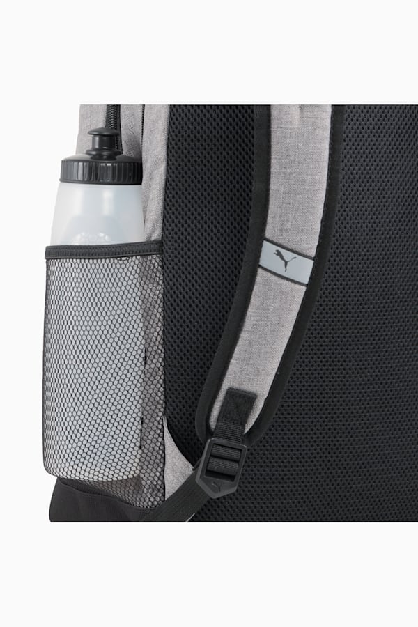 PUMA Buzz Heather 28L Backpack, Medium Gray Heather, extralarge