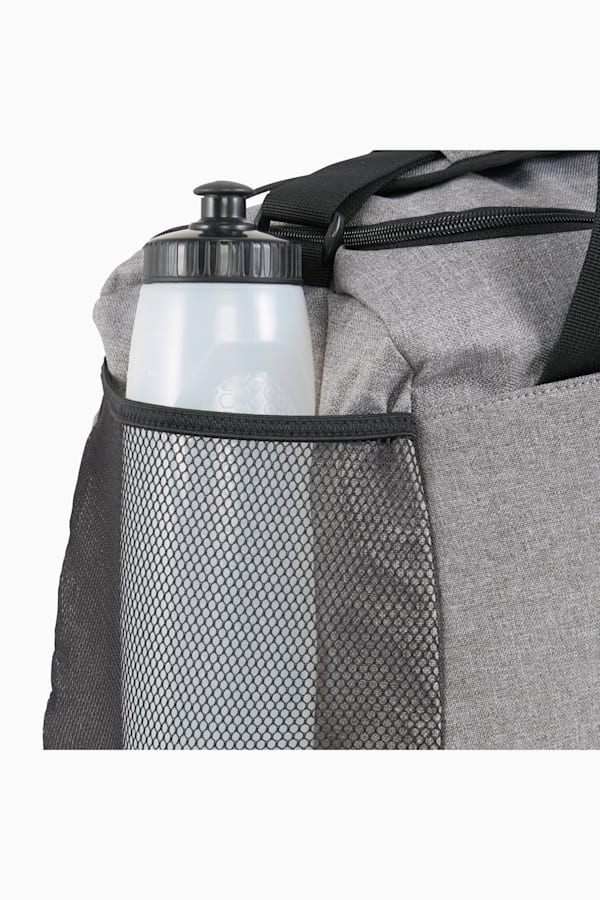 PUMA Buzz Heather 35L Small Sports Bag, Medium Gray Heather, extralarge