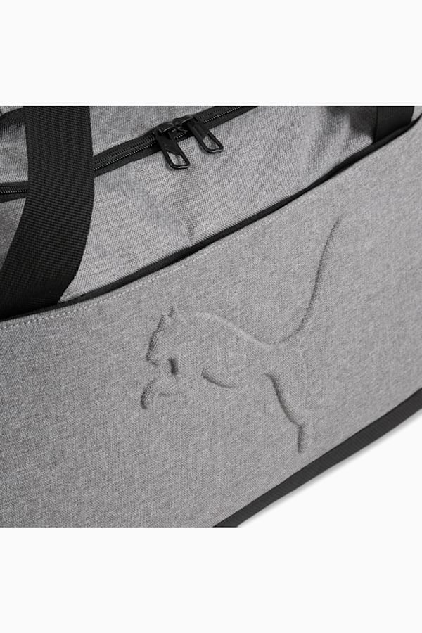 PUMA Buzz Heather 35L Small Sports Bag, Medium Gray Heather, extralarge